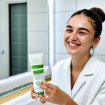 비건 화장품으로 만드는 자연주의 뷰티 - Vegan Skincare Routine**

"A young Turkish woman with clear skin, smiling as she applies vegan moist...
