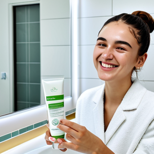 비건 화장품으로 만드는 자연주의 뷰티 - Vegan Skincare Routine**

"A young Turkish woman with clear skin, smiling as she applies vegan moist...